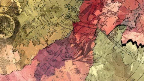 Stylized Static Background in Motion Stock Footage 309438512