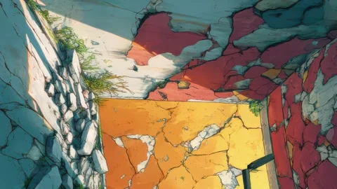 Stylized Static Background in Motion Stock Footage 309438532