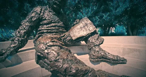 Stylized Statue of Albert Einstein National Academy of Sciences, Washington D.C. Stock Footage 138825133