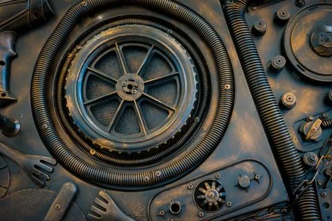 Stylized of a steampunk mechanical Stock Photos