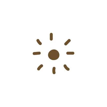Stylized sun symbol vector illustration 스톡 일러스트