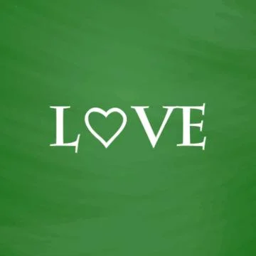 Stylized text Love Stock Illustration