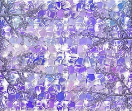 Stylized texture of ice cubes computer generated Stock Photos