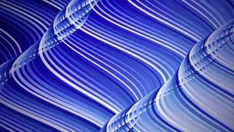 A stylized three dimensional digital wave pattern flows in a seamless loop Stock Footage 341665564