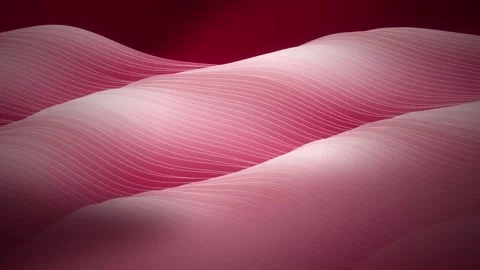 Stylized topographic line art dunes ripple in a seamless loop Stock Footage 343324751