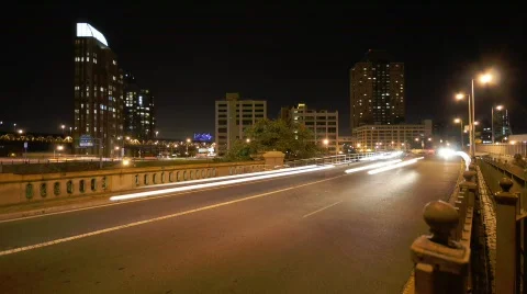 Stylized traffic time lapse - Brooklyn NY Stock Footage 308006