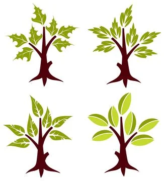 Stylized Tree Stock Illustration