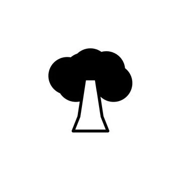 Stylized tree symbol standing tall minimal aesthetic drawing simplistic arb.. Stock-Illustration