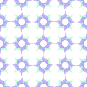 Stylized Twirled Flower Trellis  Background Stock Illustration