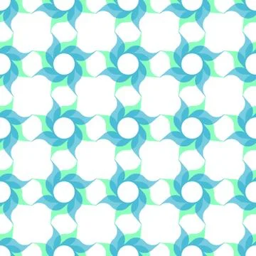 Stylized Twirled Flower Trellis  Background Stock Illustration