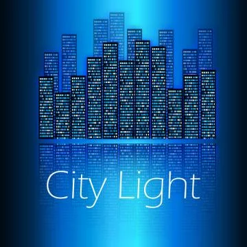 Stylized  urban background - vector illustration Stock Illustration