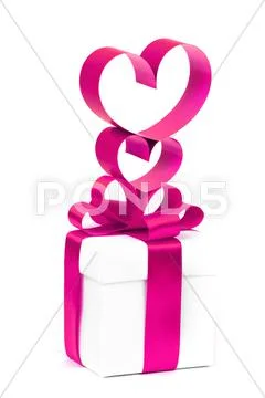 Stylized valentine hearts Stock Photos
