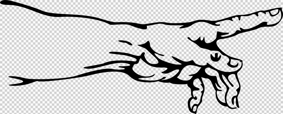 Stylized vector image of the mens hand Illustrazione stock