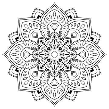 Stylized vector mandala. Stock Illustration