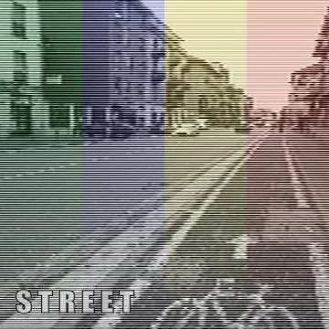 Stylized vector poster in retro style. Stock Illustration