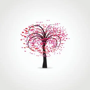 Stylized vector tree Stock-Illustration