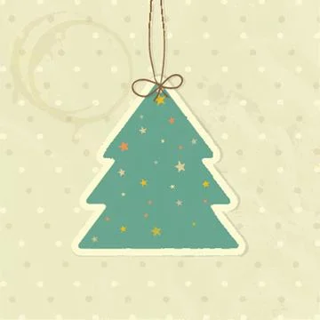 Stylized vector tree Stock Illustration