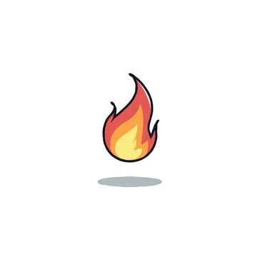 Stylized vibrant flame ignites imagination showcasing vivid energy and symb.. Stock Illustration
