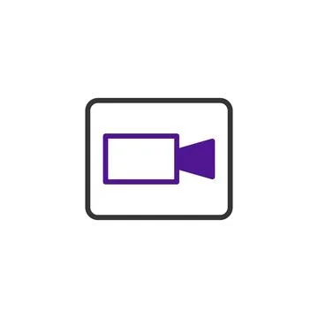 Stylized video camera icon representation a modern approach to digital medi.. イラスト素材