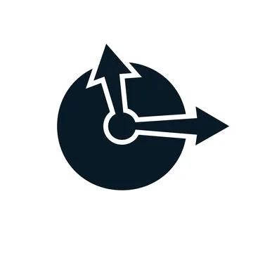 Stylized watch icon Stock Illustration