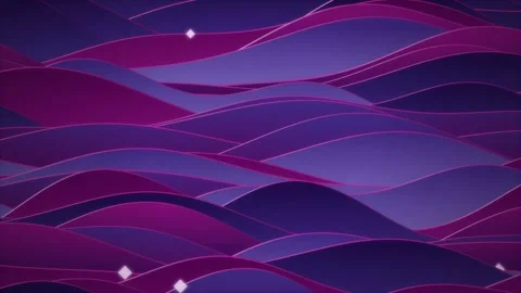 Stylized wave like hills glide horizontally in a seamless loop Stock Footage 341275237