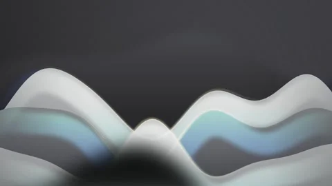 Stylized wave layers flow gently in a seamless loop Stockbeeldmateriaal 343324750