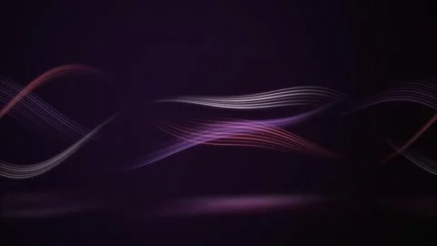 Stylized waves of light flow in a seamless loop Stock Footage 341402172