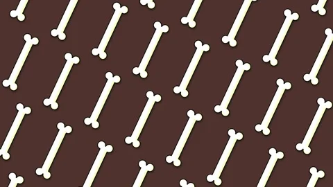 Stylized White Bone Pattern Flowing Diagonal 4K Loop Stock Footage 335686399