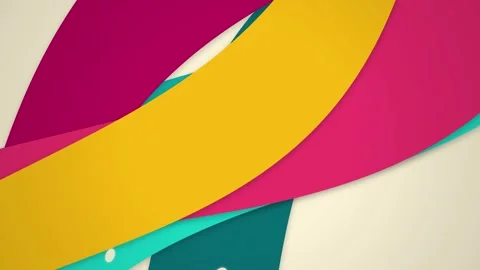 Stylized white light spots glide across curved paper layers in a seamless loop Stock Footage 341491006