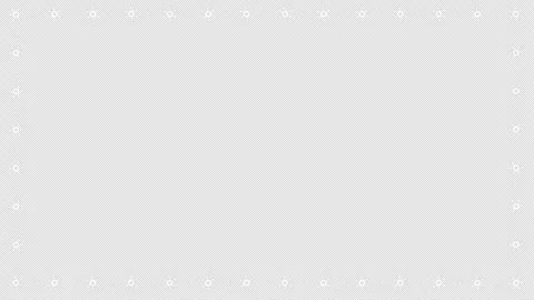Stylized White Snowflake Rotating Frame 4K Loop Transparent 動画素材 334845604