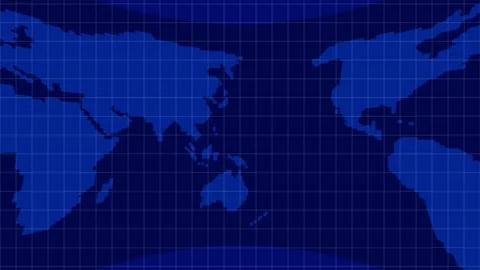 Stylized world map on grid background animation Stockbeeldmateriaal 327019138