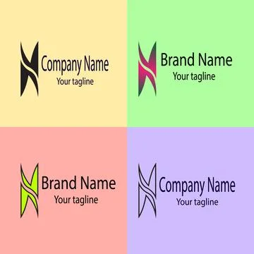 Stylized X Emblem logo Stock Illustration