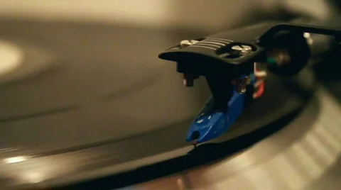 Stylus on Vinyl Stock Footage 597428