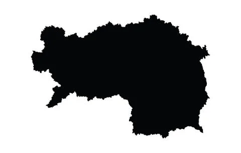 Styria or Steiermark, Austria province vector map Illustrazione stock