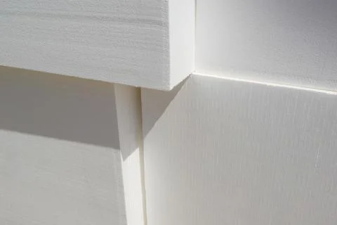 Styrofoam blocks, close-up Foto stock
