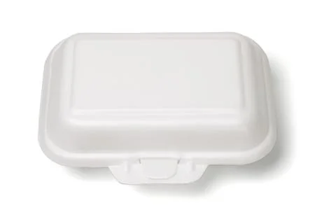 Styrofoam box Foto stock