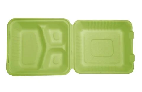Styrofoam box on white background Stock Photos
