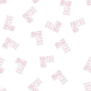 Styrofoam building material glyph vector seamless pattern Stock Illustration