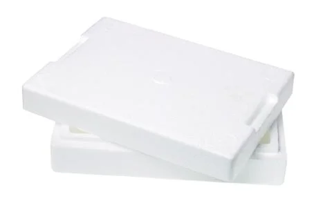 Styrofoam packing box Stock Photos