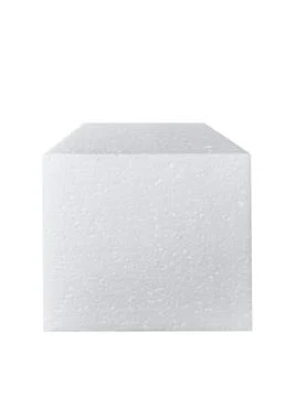 Styrofoam padding for product on white background Foto stock