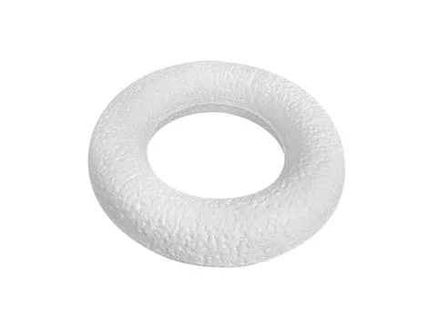Styrofoam padding for product on white background Stock Photos