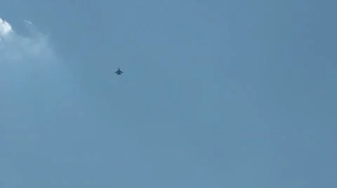 Su-27 Flanker Performs Bell Maneuver Stock Footage 8564309