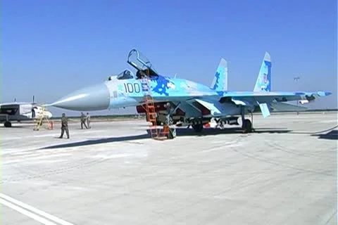 SU 27 Stock Footage 11437378