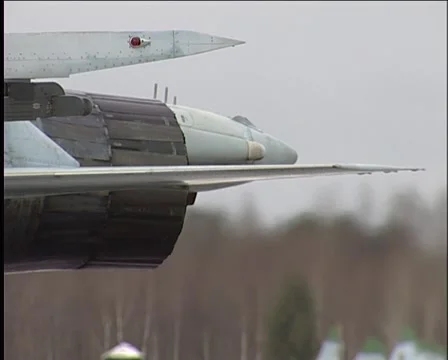 Su-27 test flap Stock Footage 987854