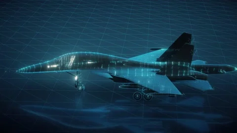 Su 34 airplane 4k Stock-Footage 146132750