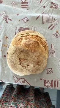 Su civraxiu typical Sardinian bread made of wheat semolina Stock Photos