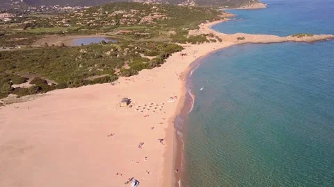 Su Giudeu Beach Stock Footage 153489209
