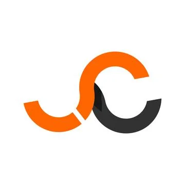 SU, SC, SUC, UC initials geometric rounded logo and vector icon Stock Illustration