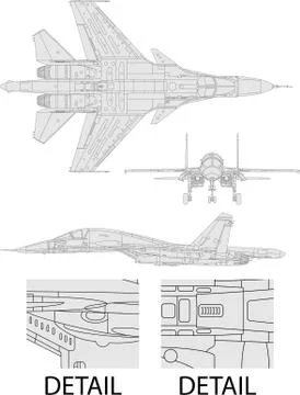 SU34 Stock Illustration