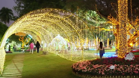 Suan Buak Had lights Stock Footage 170374074